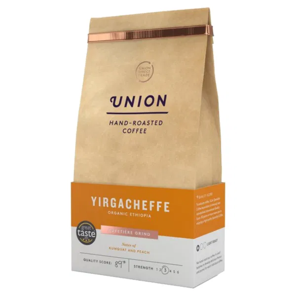 Union Coffee - Ground Yirgacheffe Organic 'Ethiopia' (6x200g)